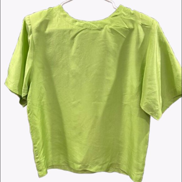 Vintage Stunt Collections Women's 100% Silk Blouse (Size S) - Picture 1 of 10